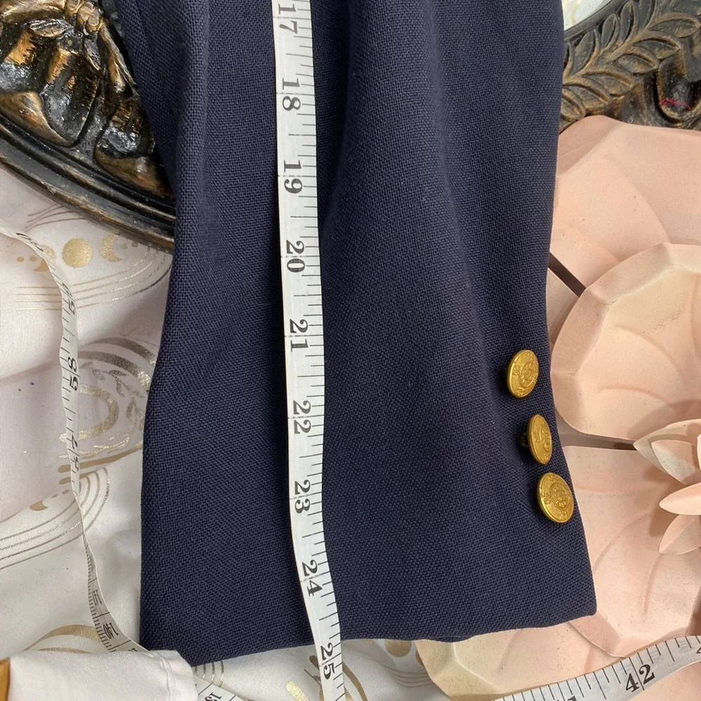 Classic Navy Blazer with Gold Buttons